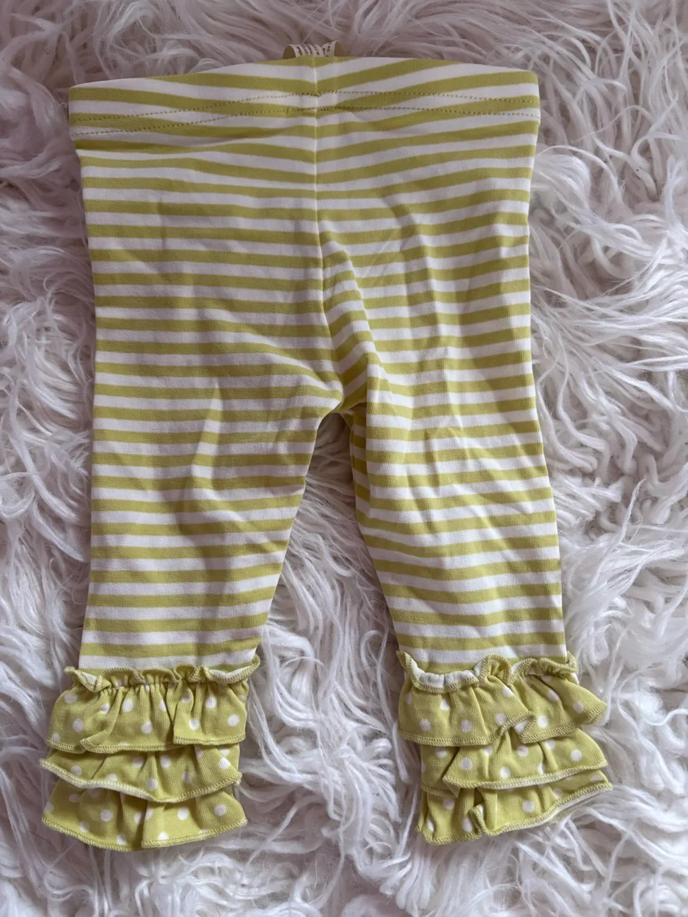 NWT Matilda Jane Finger Puppet Leggings 3–6M Make Believe Green Stripe Baby